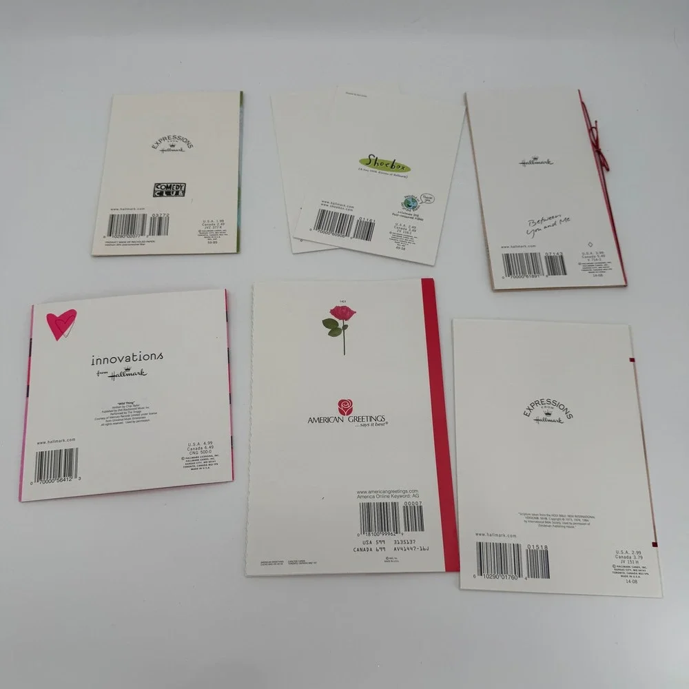 Valentine Cards LOT of 26 Same Couple Love Notes Romance Ephemera Vintage Modern